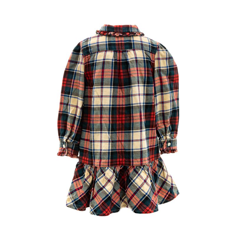 Vestido-Ralph-Lauren-Infantil-Xadrez-Vermelho-e-Verde