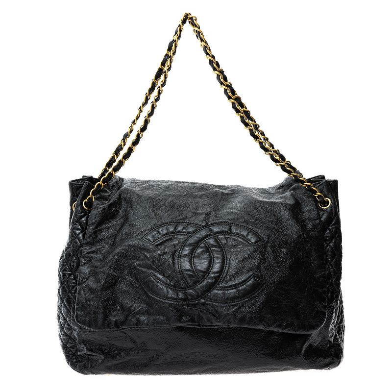 Bolsa-Chanel-Rock---Chain-Grande-Preta