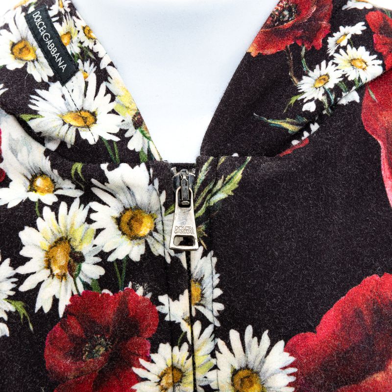 Moletom-Dolce---Gabbana-Infantil-Preto-Floral