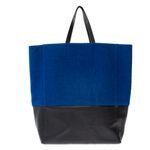 Bolsa-Celine-Tote-Feltro-Azul