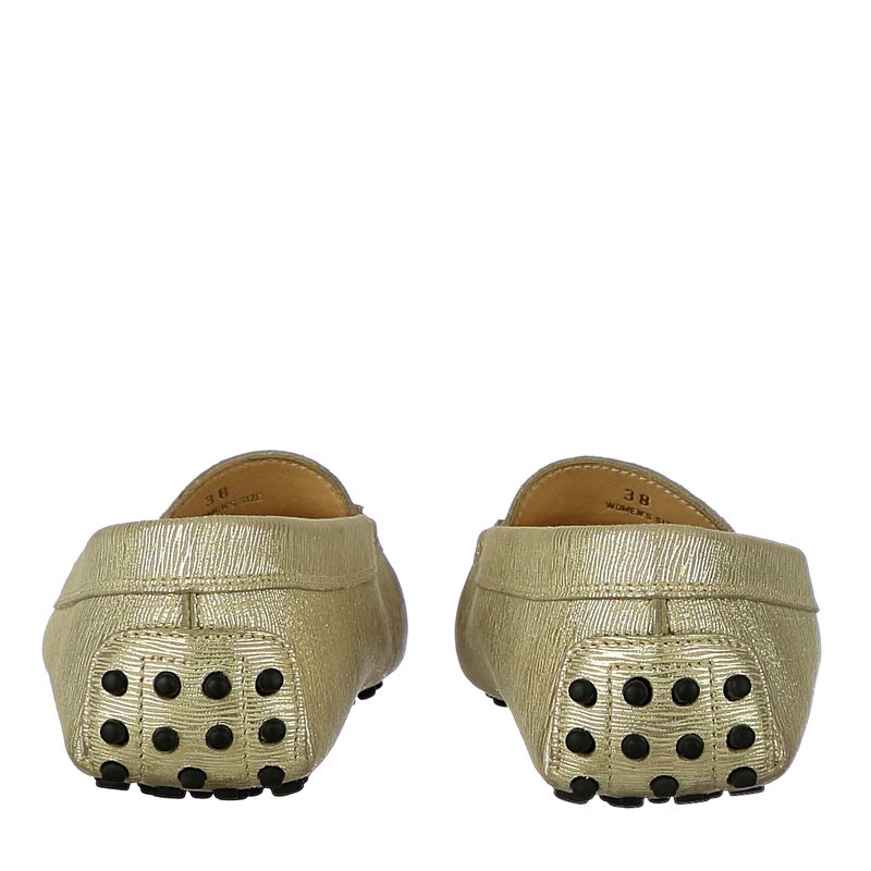 Mocassim-Tods-Couro-Dourado