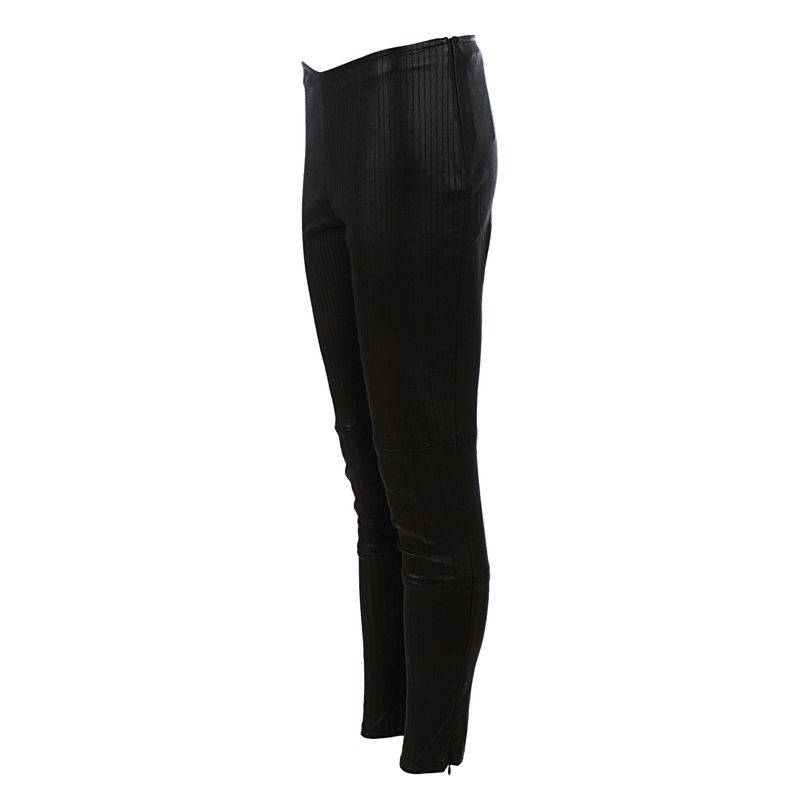 Legging-The-Row-Couro-Preto-