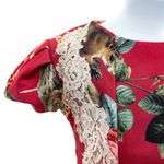 Vestido-Infantil-Rodado-Vermelho-Renda-e-Flores-