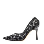 Scarpin-Manolo-Blahnik-Tela-Animal-Print-Preto