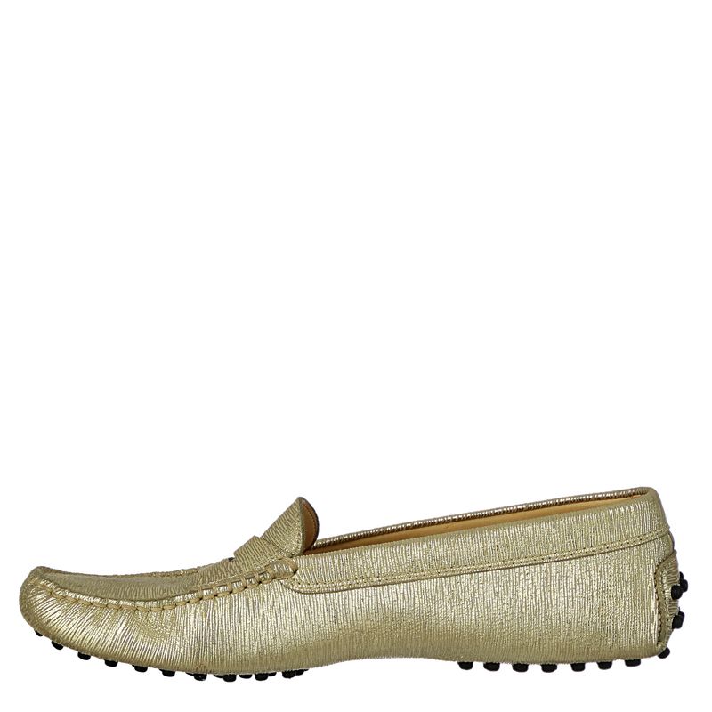 Mocassim-Tods-Couro-Dourado