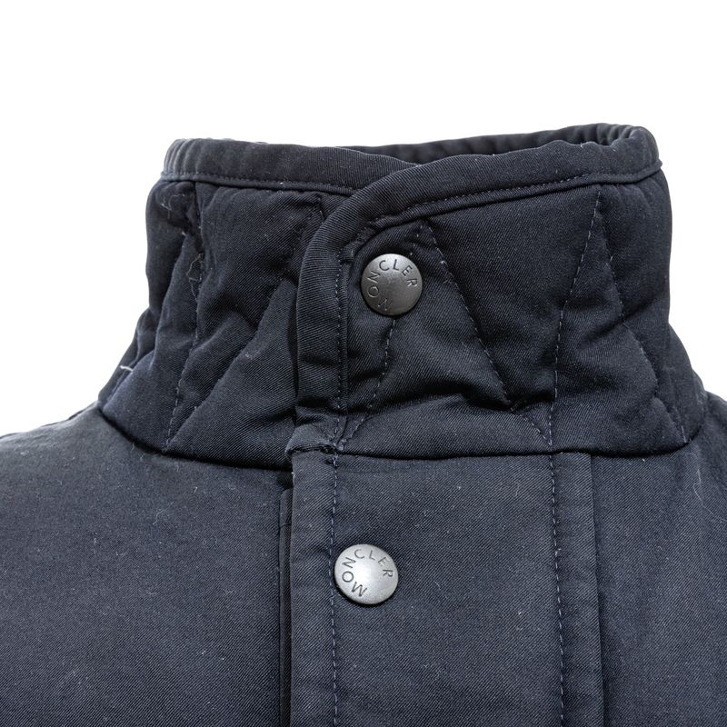 Casaco-Moncler-Puffer-Nylon-e-Tecido-Preto