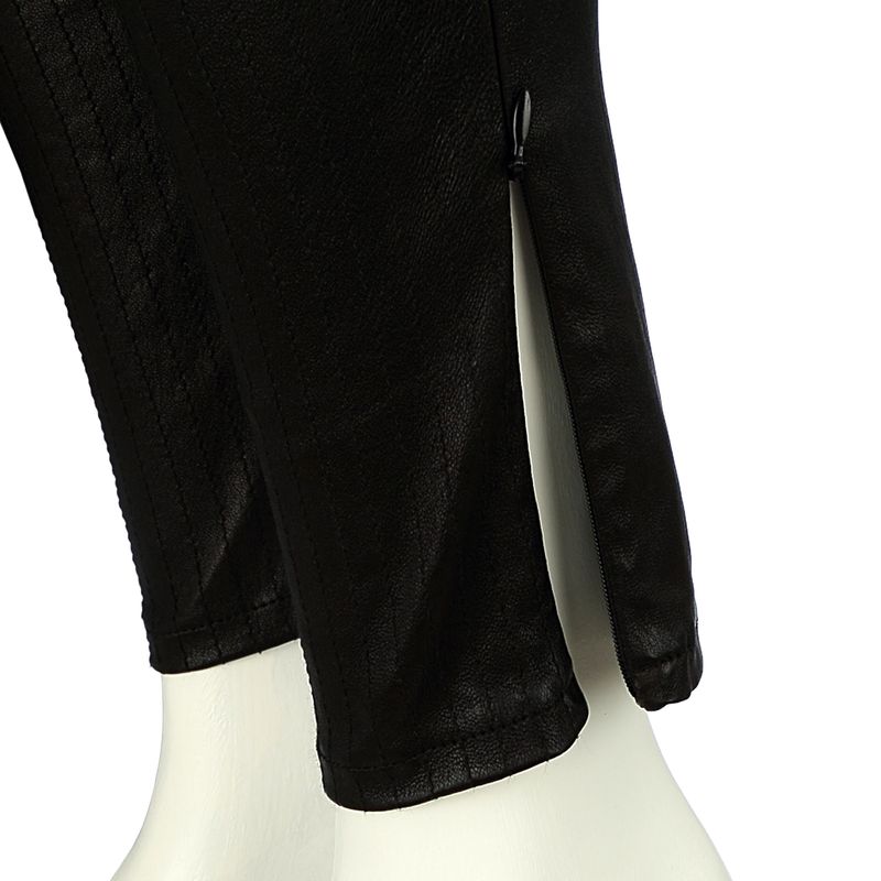Legging-The-Row-Couro-Preto-