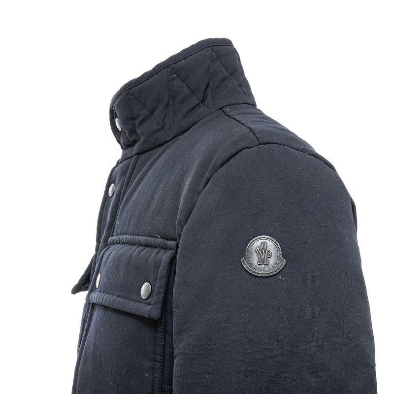 Casaco-Moncler-Puffer-Nylon-e-Tecido-Preto