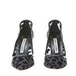 Scarpin-Manolo-Blahnik-Tela-Animal-Print-Preto