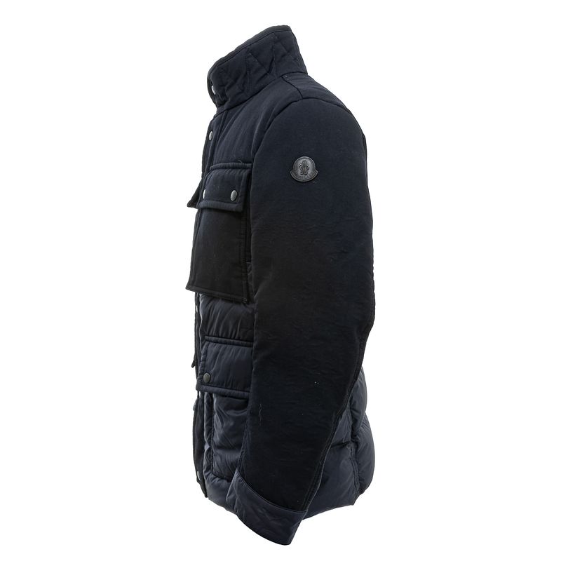 Casaco-Moncler-Puffer-Nylon-e-Tecido-Preto