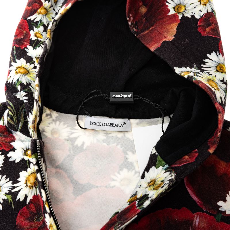 Moletom-Dolce---Gabbana-Infantil-Preto-Floral