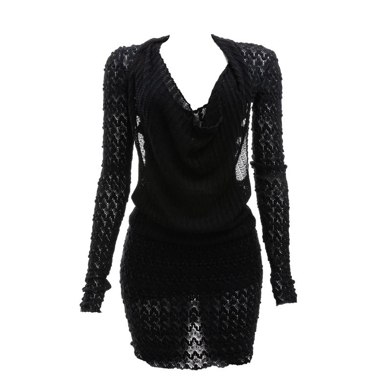 Vestido-Missoni-Tricot-Preto