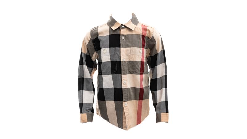 Camisa Burberry Infantil Xadrez Classica Brecho de luxo Prettynew