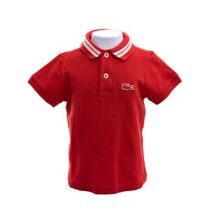 Polo Lacoste Infantil Vermelha