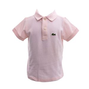 Polo Lacoste Infantil Rosa Claro