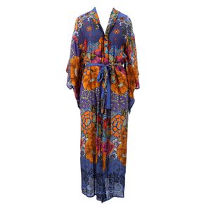 Kimono Adriana Barra Tecido Estampa Floral