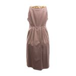 Vestido-Burberry-Taupe-e-Pedras-Amarelas