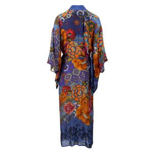 Kimono Adriana Barra Tecido Estampa Floral