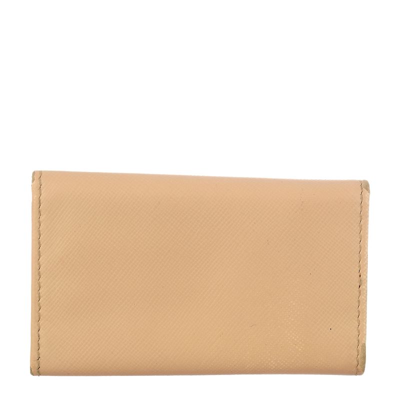 Porta-Chave-Prada-Couro-Saffiano-Bege