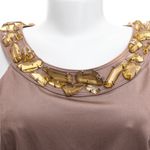 Vestido-Burberry-Taupe-e-Pedras-Amarelas