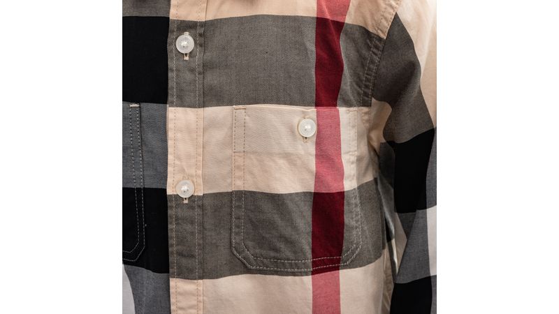 Camisa xadrez burberry outlet infantil