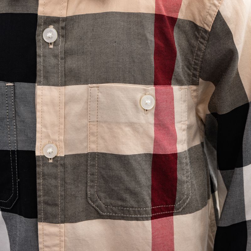 Camisa-Burberry-Infantil-Xadrez-Classica