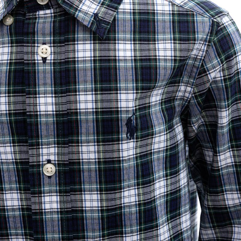 Camisa-Ralph-Lauren-Infantil-Xadrez-Verde-Azul-e-Branco