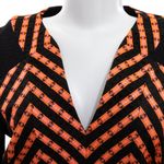 Vestido-Matthew-Williams-Chevron-Laranja-e-Preto