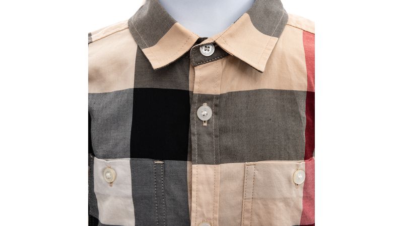 Camisa Burberry Infantil Xadrez Classica Brecho de luxo Prettynew