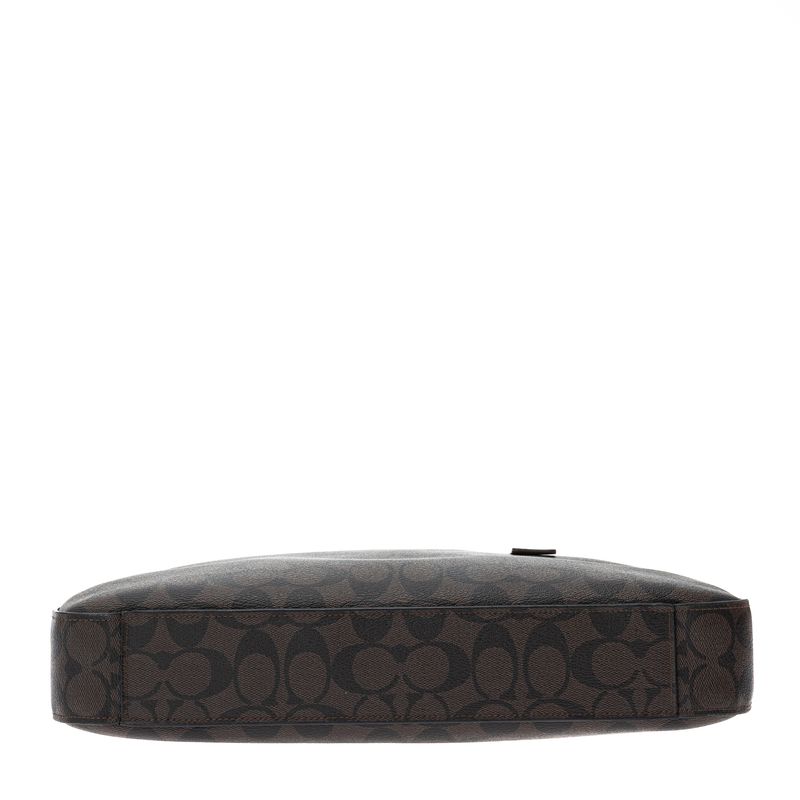 Pasta-Coach-Signature-Couro-Preto