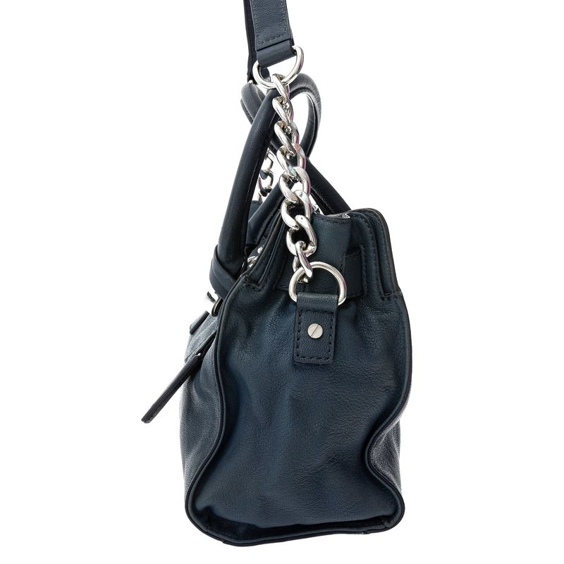 Bolsa-Michael-Kors-Cadeado-Couro-Azul