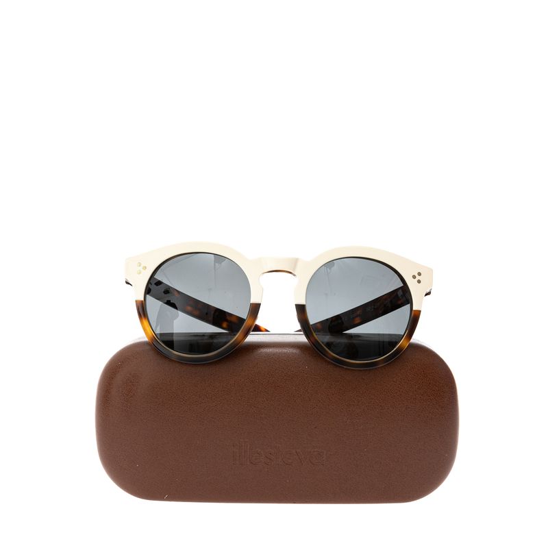 Oculos-Illesteva-Leonard-2-Acetato-Marrom-e-Branco