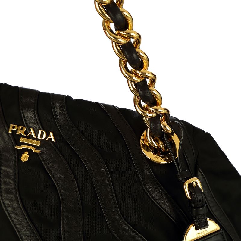 Bolsa-Prada-Nylon-e-Couro-Preto