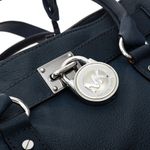 Bolsa-Michael-Kors-Cadeado-Couro-Azul