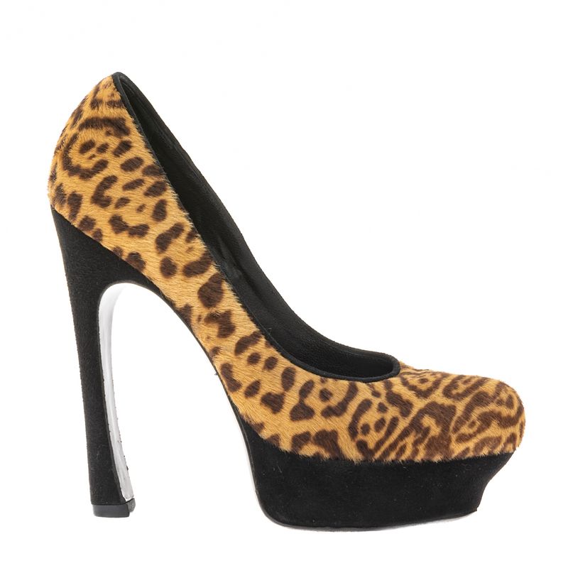 Sapato-de-Salto-Saint-Laurent-Pelos-Animal-Print