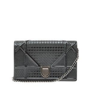Bolsa Christian Dior Diorama WOC Micro Cannage Grafite