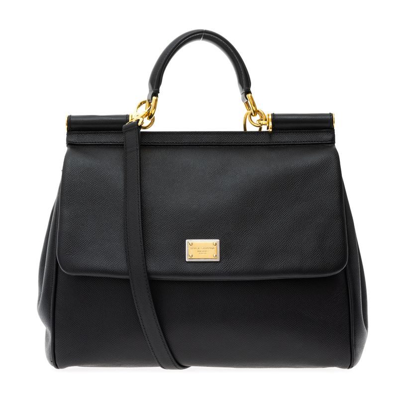 Bolsa-Dolce---Gabbana-Sicily-Grande-Preta