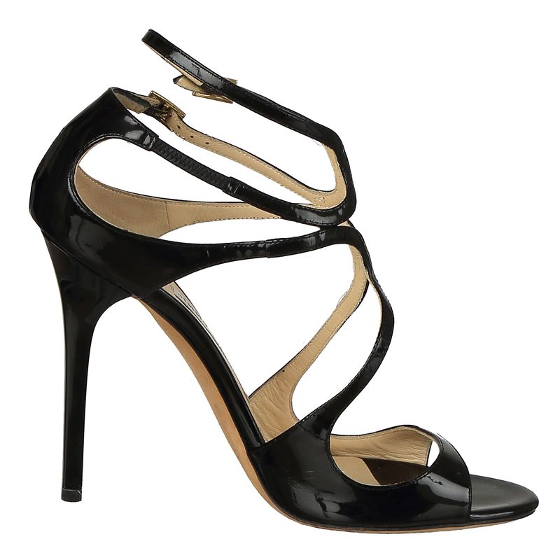 Sandalia-Jimmy-Choo-Ivette-Verniz-Preto