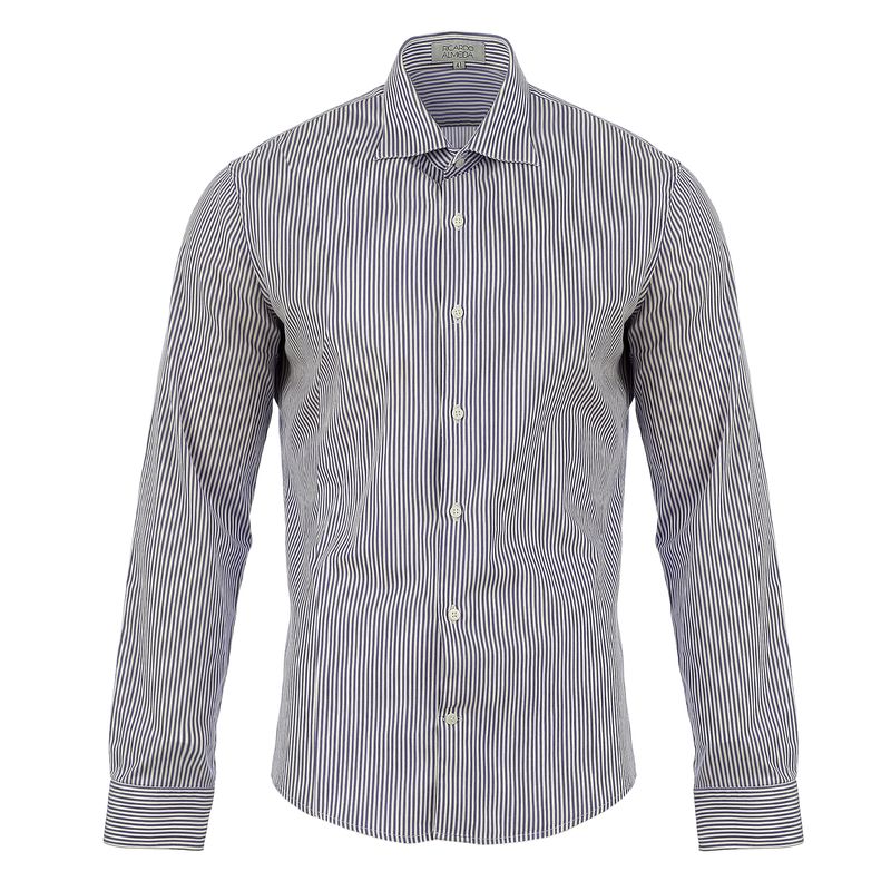 Camisa-Ricardo-Almeida-Listrada-Azul-e-Branca