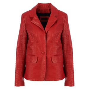 Jaqueta NK Couro Vermelho