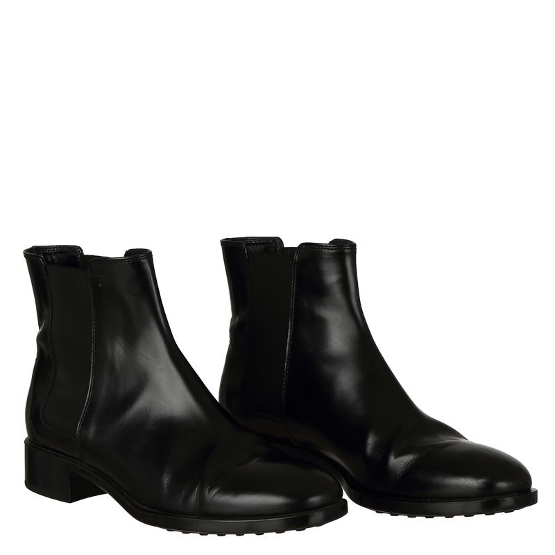 Bota-Tods-Chelsea-Couro-Preto