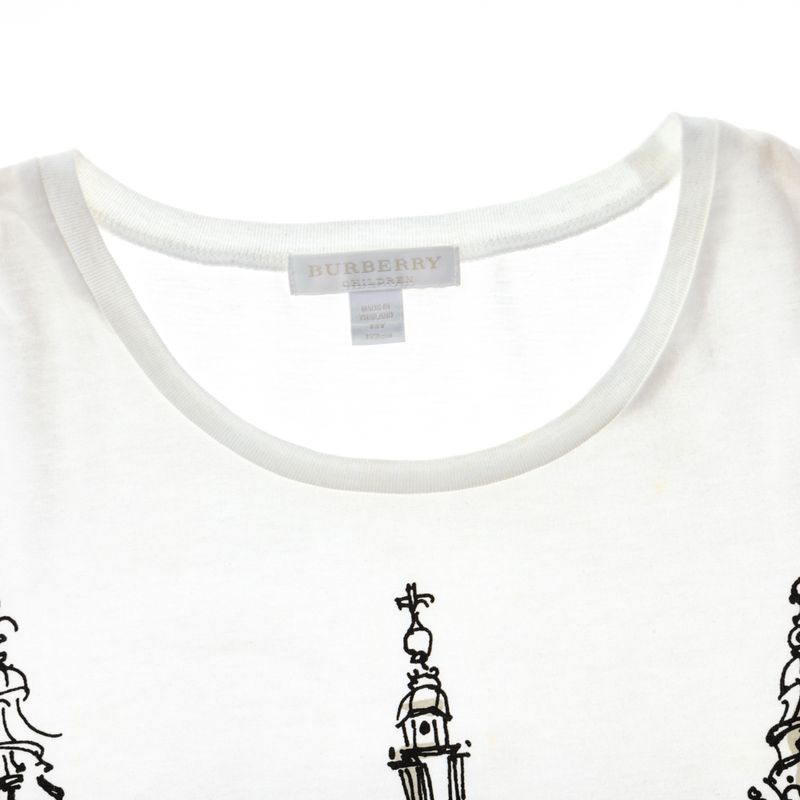 Camiseta-Burberry-Infantil-Branca-Estampada