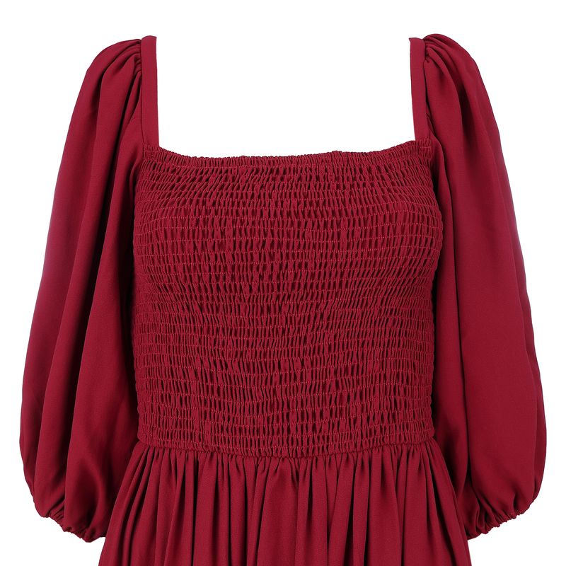 Vestido-Carol-Bassi-Mangas-Bufantes-Rosa