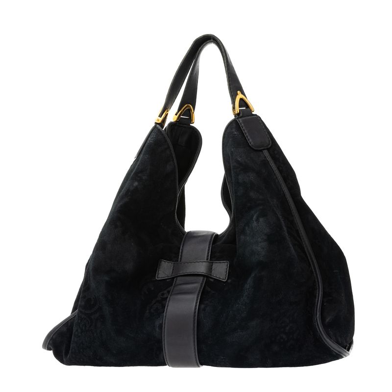 Bolsa-Gucci-Stirrup-Camurca-Estampada-Azul-Marinho