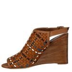 Sandalia-Hermes-Anabela-Couro-Trancado-Marrom