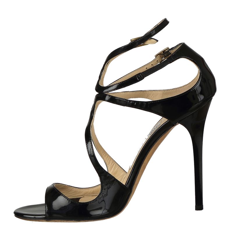 Sandalia-Jimmy-Choo-Ivette-Verniz-Preto