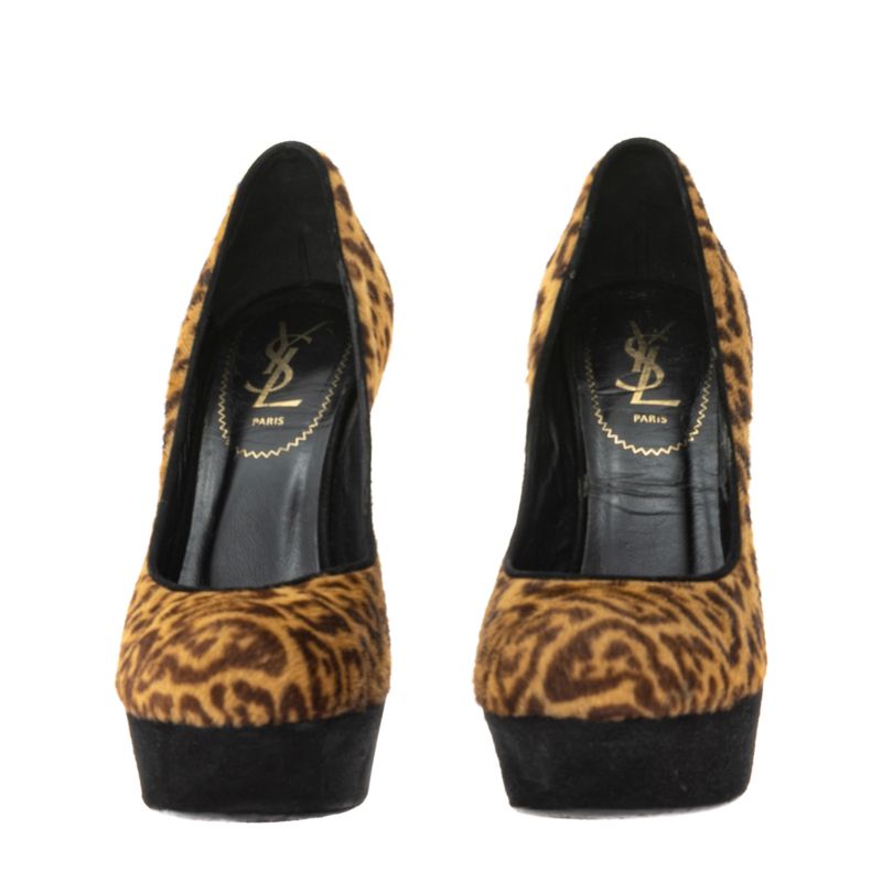 Sapato-de-Salto-Saint-Laurent-Pelos-Animal-Print