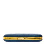 Clutch-Diane-Von-Furtenberg-Couro-Azul-Texturizado