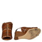 Sandalia-Hermes-Anabela-Couro-Trancado-Marrom