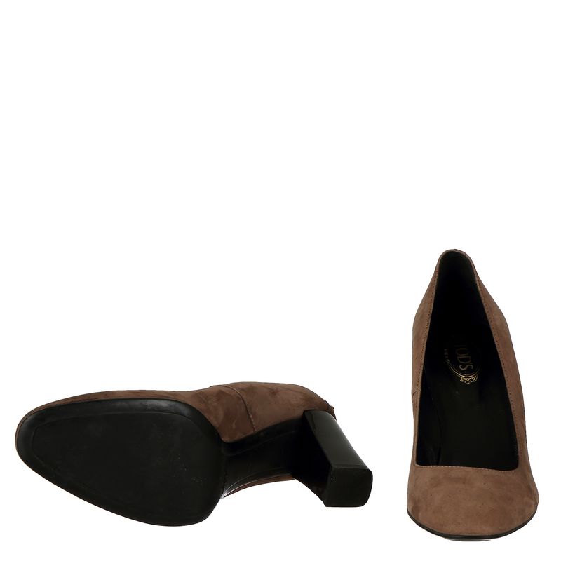 Sapato-de-Salto-Tods-Camurca-Marrom